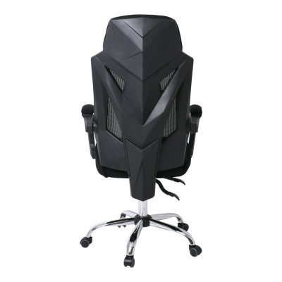 CF9450 Πολυθρόνα Relax Γραφείου Διευθυντή, Βάση Χρώμιο, PP Μαύρο, Mesh Μαύρο